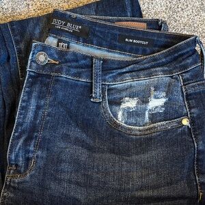 Judy Blue Dark Wash Slim Bootcut Jeans